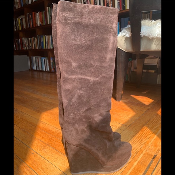 Jil Sander Brown Suede Boot - Picture 4 of 7